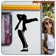MICHAEL JACKSON 3' STICKERS.