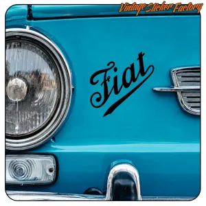 FIAT VINTAGE LOGO' STICKERS.
