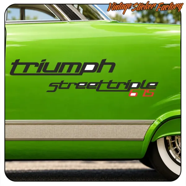 TRIUMPH STREETTRIPLE' STICKERS.