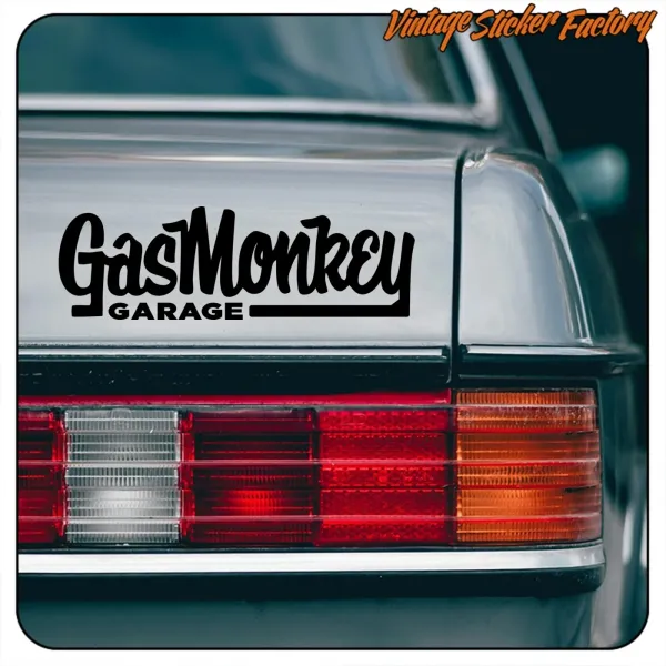 AUTOCOLLANT GAS MONKEY GARAGE. ACHETEZ DES AUTOCOLLANTS EN VINYLE.