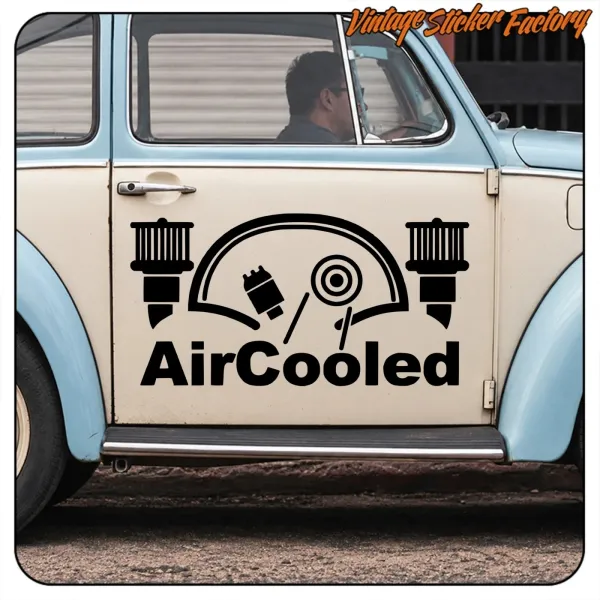 Luftgekühlter VW Boxer Motor Aufkleber | Vinyl klassischer Volkswagen