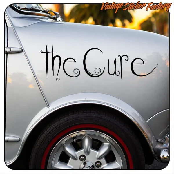 THE CURE 3' STICKERS.