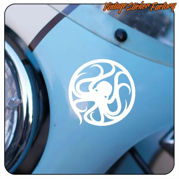 Sticker pieuvre OCTOPUS en vinyle découpé