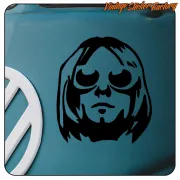 AUTOCOLLANT KURT COBAIN. ACHETEZ DES AUTOCOLLANTS EN VINYLE.
