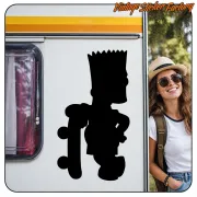 AUTOCOLLANT BART SIMPSON. ACHETEZ DES AUTOCOLLANTS EN VINYLE.