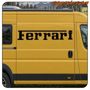 AUTOCOLLANT FERRARI. ACHETEZ DES AUTOCOLLANTS EN VINYLE.