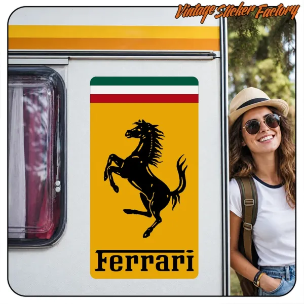 Ferrari Emblem Aufkleber kaufen | Vintage Sticker Factory