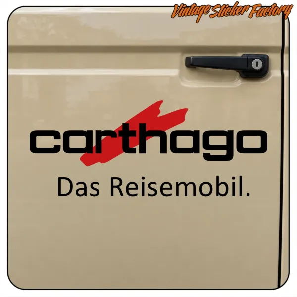 AUTOCOLLANT CARTHAGO DAS REISEMOBIL. ACHETEZ DES AUTOCOLLANTS EN VINYLE.