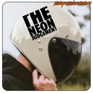 AUTOCOLLANT THE NEON JUDGEMENT. ACHETEZ DES AUTOCOLLANTS EN VINYLE.