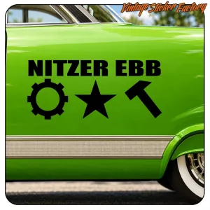 NITZER EBB AUFKLEBER. KAUFEN SIE VINYLAUFKLEBER.