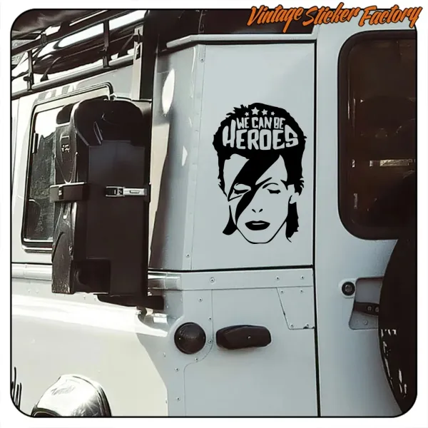 Pegatina Bowie We Can Be Heroes | Vinilo de corte