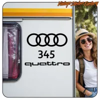 Pegatina AUDI 345 QUATTRO