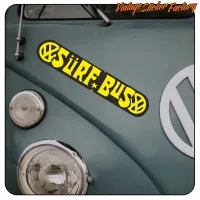 SURFBUS AUFKLEBER. KAUFEN SIE VINYLAUFKLEBER.
