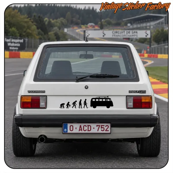 Pegatina EVOLUCION T1 SURF. Comprar pegatinas.