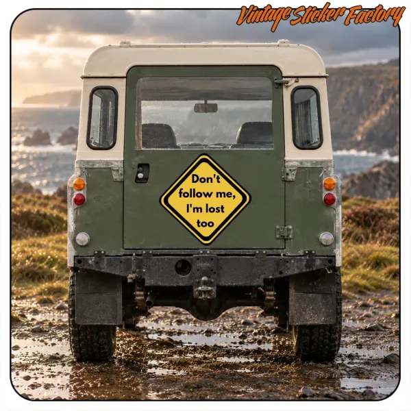 DON'T FOLLOW ME' STICKERS.