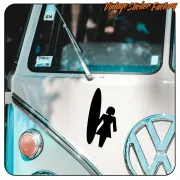 SURF GIRL 1 AUFKLEBER. KAUFEN SIE VINYLAUFKLEBER.