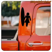 SURF GIRL 1 AUFKLEBER. KAUFEN SIE VINYLAUFKLEBER.