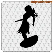 SURF GIRL 2 STICKER. BUY VINYL STICKERS.