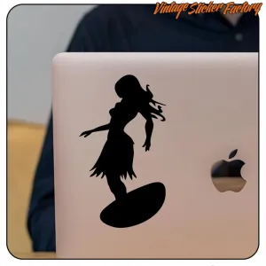 SURF GIRL 2 STICKER. BUY VINYL STICKERS.