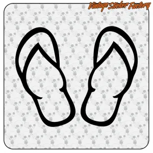 Pegatina CHANCLAS. Comprar pegatinas.