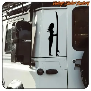 SURF GIRL 5 STICKER. BUY VINYL STICKERS.
