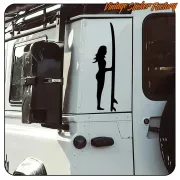 AUTOCOLLANT SURF GIRL 7. ACHETEZ DES AUTOCOLLANTS EN VINYLE.