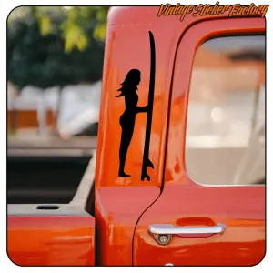 Pegatina SURF GIRL. Comprar pegatinas.
