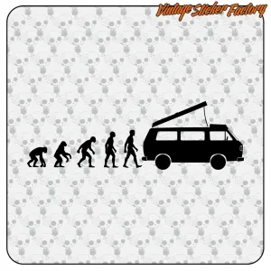 Pegatina EVOLUCION T3 WESTFALIA. Comprar pegatinas.