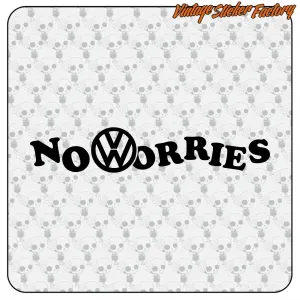 «NO WORRIES» Camper Sticker | Vintage Sticker Factory