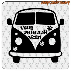 Sticker Van Sweet Van pour van aménagé