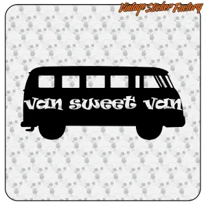 VAN SWEET VAN -2 AUFKLEBER. KAUFEN SIE VINYLAUFKLEBER.