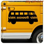 VAN SWEET VAN -2 AUFKLEBER. KAUFEN SIE VINYLAUFKLEBER.