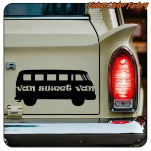 VAN SWEET VAN -2 AUFKLEBER. KAUFEN SIE VINYLAUFKLEBER.