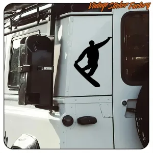 Snowboard-Aufkleber aus geplottetem Vinyl