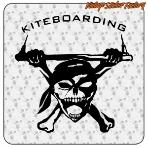 Skull Kite kitesurf sticker
