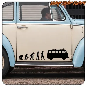 AUTOCOLLANT VOLKSWAGEN T1 SURF -1 EVOLUTION. ACHETEZ DES AUTOCOLLANTS EN VINYLE.