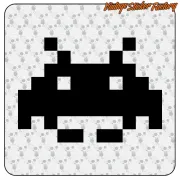 SPACE INVADERS AUFKLEBER. KAUFEN SIE VINYLAUFKLEBER.