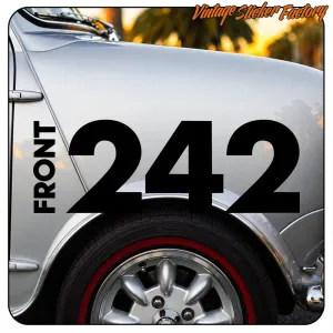 FRONT-242 STICKER. BUY VINYL STICKERS.