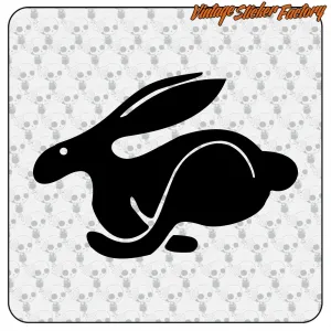 RABITT LOGO STICKER. BUY VINYL STICKERS.