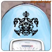 Tribal turtle sticker for motorbikes and surf