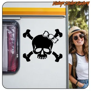 Pegatina CALAVERA LAZO. Comprar pegatinas.