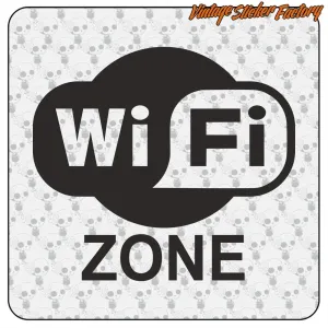 Autocollant WIFI ZONE | Vintage Sticker Factory