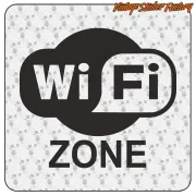 WI -FI ZONE STICKER. BUY VINYL STICKERS.