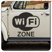 Pegatina WIFI ZONE | Vintage Sticker Factory