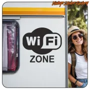 WIFI-ZONE AUFKLEBER. KAUFEN SIE VINYLAUFKLEBER.