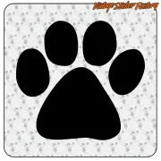 Pegatina HUELLA DE PERRO. Comprar pegatinas.