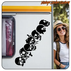 Custom Culture SKULLS Sticker