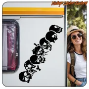 Pegatina de calaveras Custom Culture