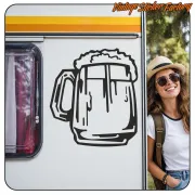 Pegatina CERVEZA. Comprar pegatinas.