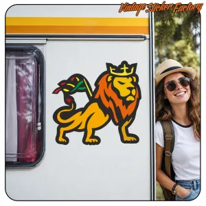 RASTA LION AUFKLEBER. KAUFEN SIE VINYLAUFKLEBER.